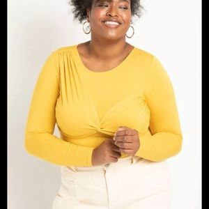 Twist Front Long Sleeve Tee